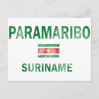 Paramaribo Suriname-Designs Postkarte
