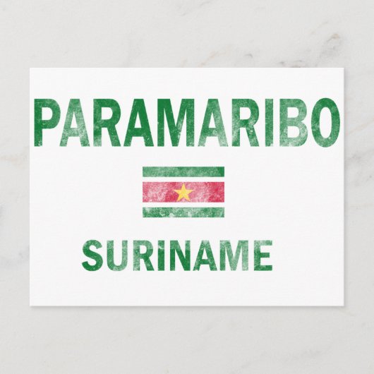 Paramaribo Suriname-Designs Postkarte (Vorderseite)