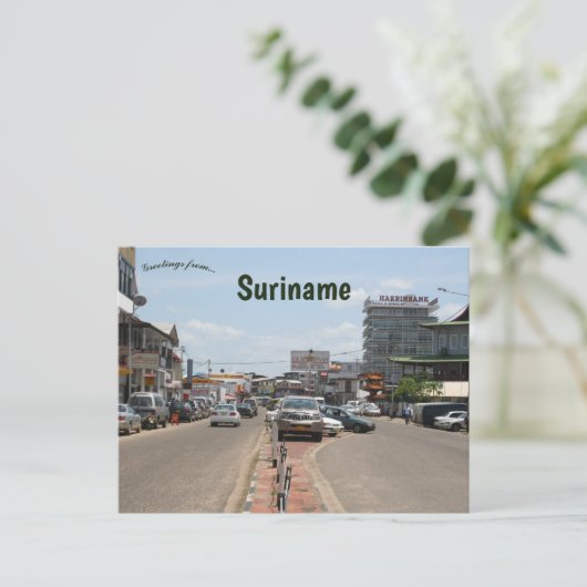 Paramaribo Suriname Postkarte (Stehend Vorderseite)