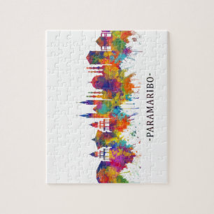 Paramaribo Suriname Skyline Puzzle