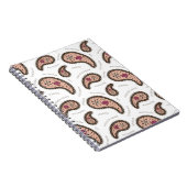 Paramecia Paisley Anpassbare Biologie Weiß Notizblock (Rechte Seite)