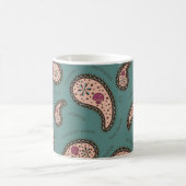 Paramecia Paisley Biologie Aquamarin Kaffeetasse (Mittel)