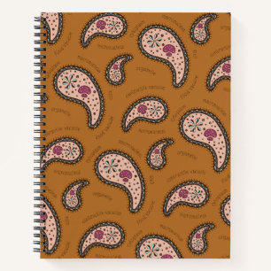 Paramecia Paisley individuell anpassbare Biologie Notizblock
