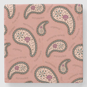 Paramecia Paisley individuell anpassbare Biologie  Steinuntersetzer