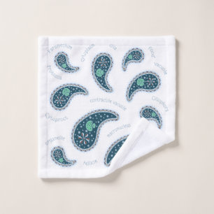 Paramecia Paisley Protozoan Biologie Niedliche Wis Waschlappen