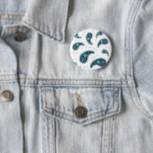 Paramecia Paisley Protozoan Biologie Wissenschaft Button (Beispiel)