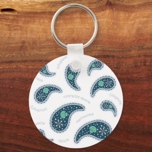 Paramecia Paisley Protozoan Biology Science Schlüsselanhänger (Vorderseite)