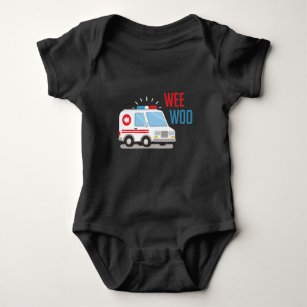 Paramedic Ambulance Car Weo Hospital EMT Baby Strampler
