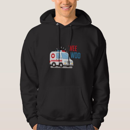 Paramedic Ambulance Car Weo Hospital EMT Hoodie (Vorderseite)