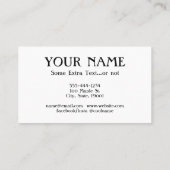 Paramedic Business Cards - Coole Vintage Visitenkarte (Rückseite)