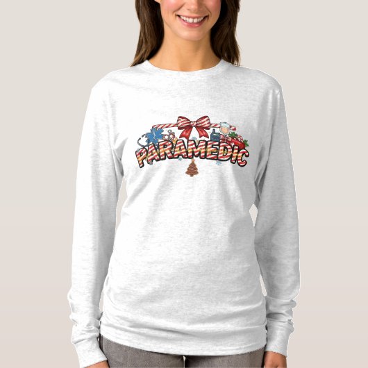 Paramedic Christmas Long Sleeve T-Shirt (Vorderseite)