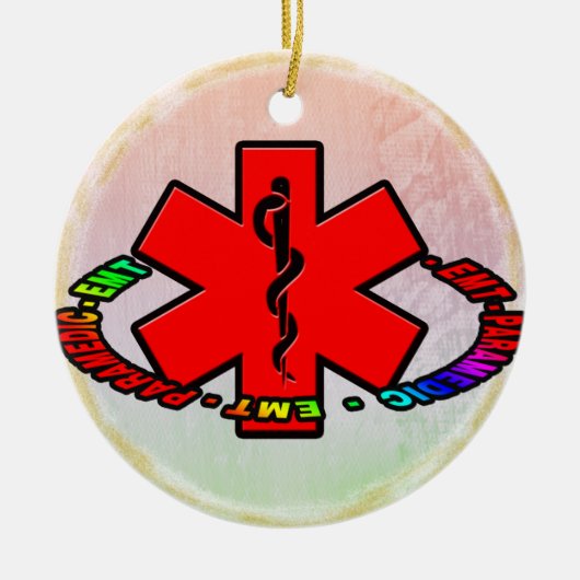 PARAMEDIC CHRISTMAS ORNAMENT MEDICAL CROSS (Vorne)