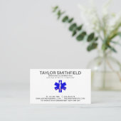 Paramedic Cross Beruflich Business Card Visitenkarte (Stehend Vorderseite)