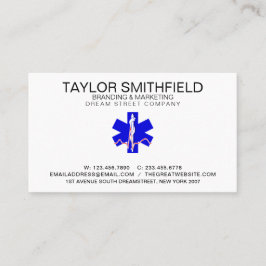 Paramedic Cross Beruflich Business Card Visitenkarte