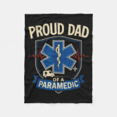 Paramedic Dad Proud Dad Of A Paramedic  Fleecedecke (Vorderseite)