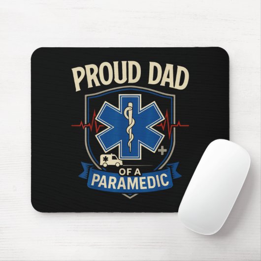 Paramedic Dad Proud Dad Of A Paramedic  Mousepad (Mit Mouse)