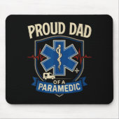 Paramedic Dad Proud Dad Of A Paramedic  Mousepad (Vorne)