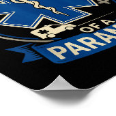 Paramedic Dad Proud Dad Of A Paramedic  Poster (Ecke)