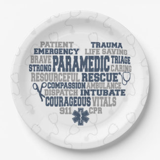 Paramedic Denim Textur Pappteller