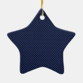 Paramedic des Lebens auf dem blauen Kohlenstoff-Fa Keramikornament (Hinten)