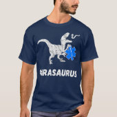 Paramedic Dinosaurier Funny EMT Dino First TRex T-Shirt (Vorderseite)