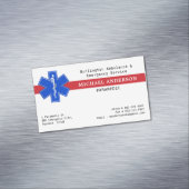 Paramedic EMS EMT Medizinischer Notfall-Star Magnetische Visitenkarte (Beispiel)