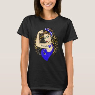 Paramedic Ems Girl Power Moderne Rosie The Riveter T-Shirt