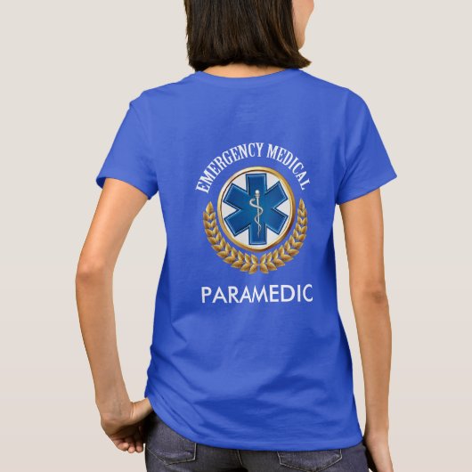 Paramedic, EMS oder EMT Back - Siehe beide Seiten T-Shirt (Rückseite)