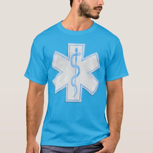 Paramedic EMT Blue Aquamarin T-Shirt (Vorderseite)