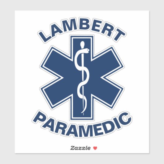 Paramedic EMT Custom Aufkleber (Blatt)