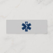 Paramedic EMT EMS Mini Visitenkarte (Rückseite)