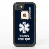 Paramedic EMT EMS mit Name und Squad (Rückseite)