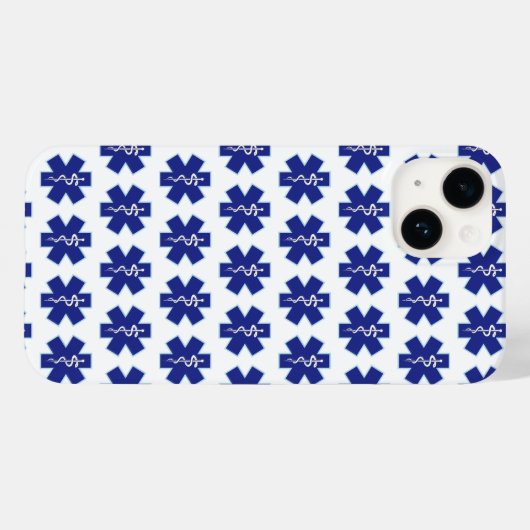 Paramedic EMT EMS Symbol Case-Mate iPhone Hülle (Rückseite (Horizontal))