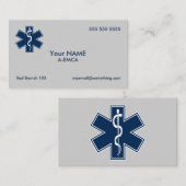 Paramedic EMT EMS Visitenkarte (Vorne/Hinten)