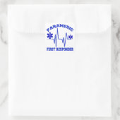 Paramedic First Responder Quadratischer Aufkleber (Tasche)