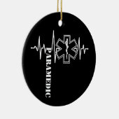 Paramedic Heartbeat Nurse Doctor Keramik Ornament (Rechts)