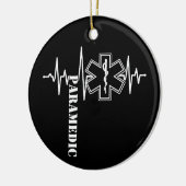 Paramedic Heartbeat Nurse Doctor Keramik Ornament (Links)