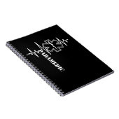 Paramedic Heartbeat Nurse Doctor Notizblock (Rechte Seite)