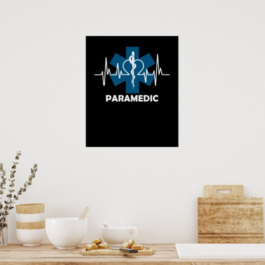 Paramedic Heartbeat Poster (Küche)