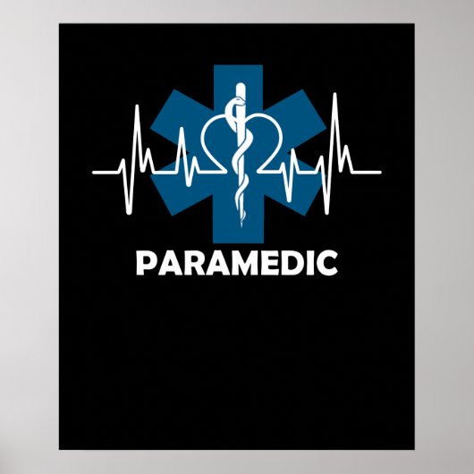 Paramedic Heartbeat Poster (Vorne)