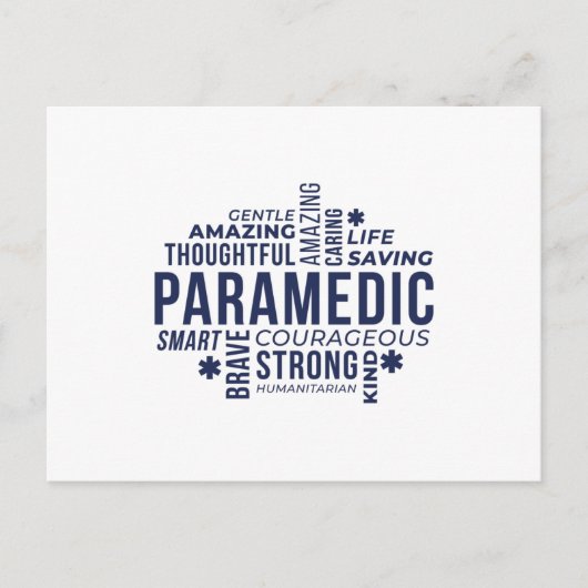 Paramedic Hero Postkarte (Vorderseite)