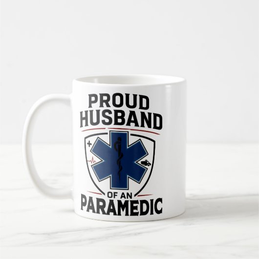 Paramedic Husband Proud Husband Of An Paramedic  Kaffeetasse (Links)