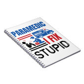 Paramedic I Fix Stupid Funny EMT Notizblock (Rechte Seite)