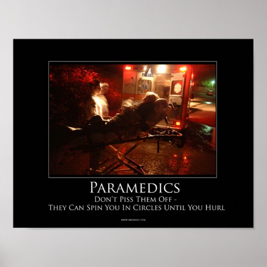 Paramedic Motivierend Poster (Vorne)