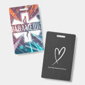 Paramedic Name Abzeichen Ausweis (Vorder- & Rückseite)