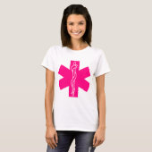 Paramedic rosa Lebensstern T-Shirt (Vorne ganz)