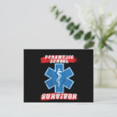 Paramedic School Survivor Abschluss Postkarte (Stehend Vorderseite)