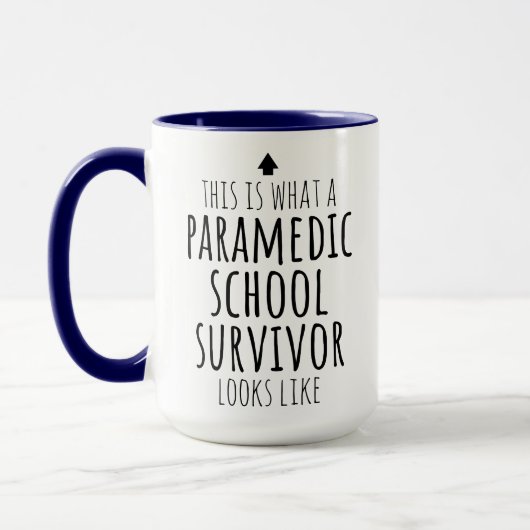 Paramedic School Survivor Personalisiert Tasse (Links)