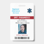 Paramedic Security-ID-Abzeichen Ausweis (Vorderseite)