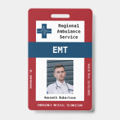 Paramedic Security-ID-Abzeichen Ausweis (Vorderseite)